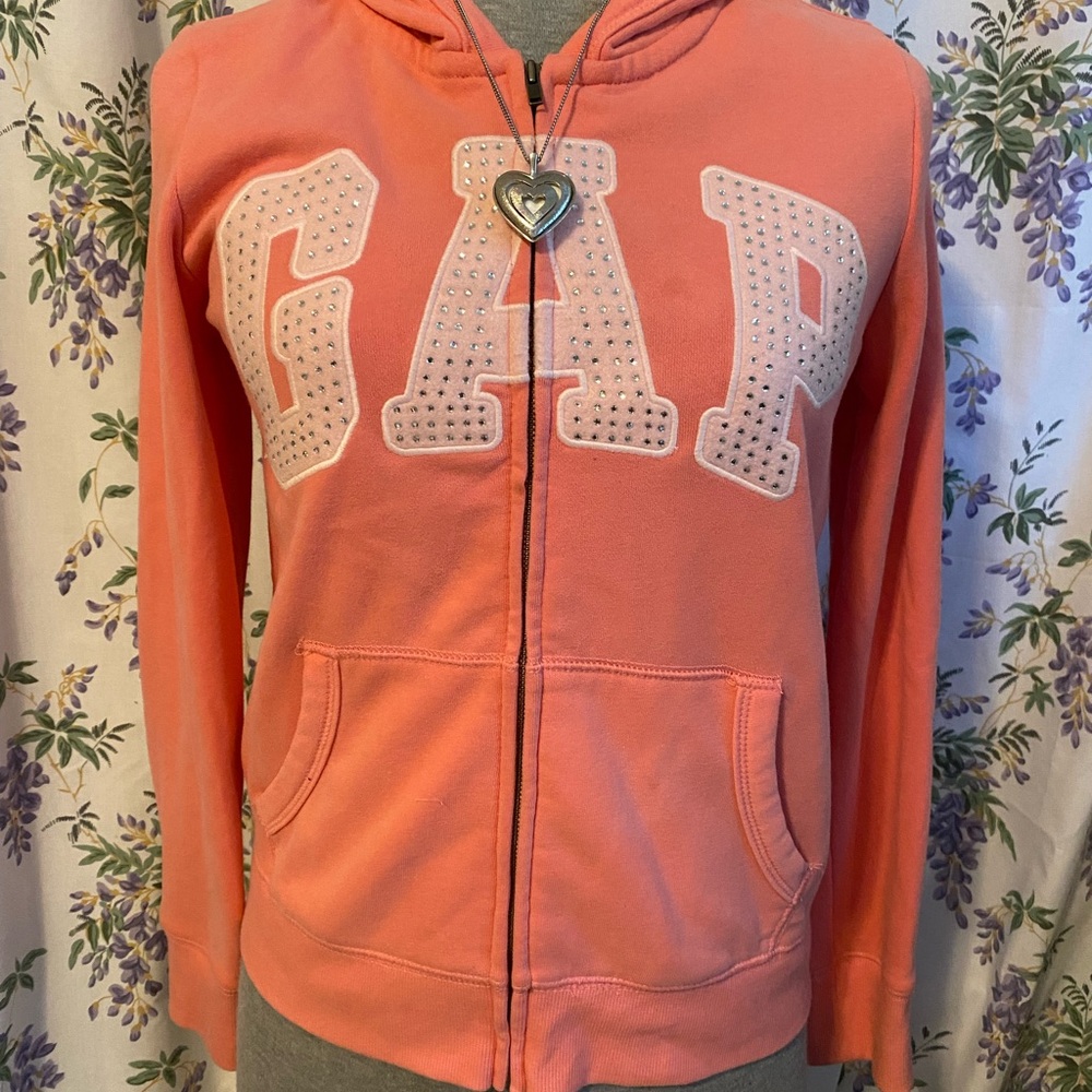 GAP Kids Coral Zip-Up Hoodie